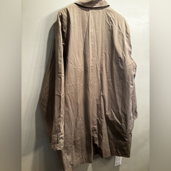 Banana Republic tan Trench Coat XL fall neutral basic minimalist lightweight - Picture 12 of 13